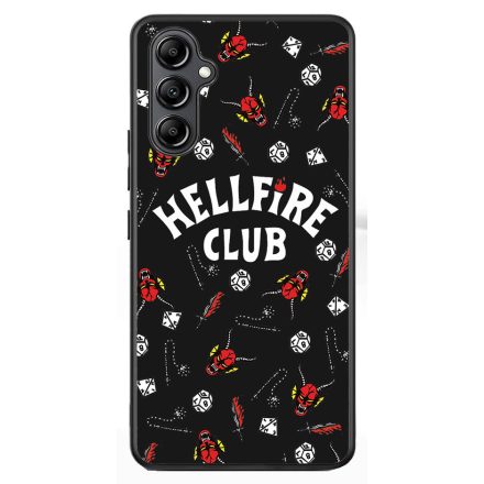 Hellfire Club - Fekete mintás - Stranger Things Samsung Galaxy A54 5G tok