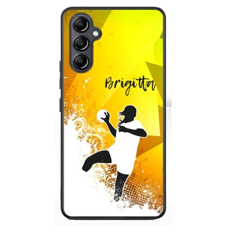 Kerd a neveddel ABSTRACT kezilabda mintas Samsung Galaxy A54 5G tok
