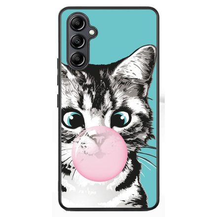 Bubble Cat - cica mintás Samsung Galaxy A54 5G tok