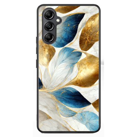Csodaszép fehér-arany leveles márvány mintás Samsung Galaxy A54 5G tok