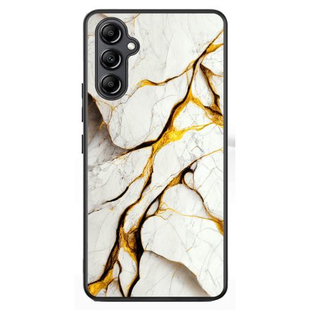Luxury fehér és arany márvány mintás Samsung Galaxy A54 5G tok