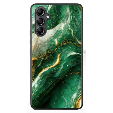 Smaragd zöld és arany márvány mintás  Samsung Galaxy A54 5G tok