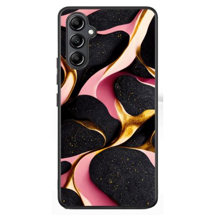 Fekete-Lila és arany mintás Art Samsung Galaxy A54 5G tok