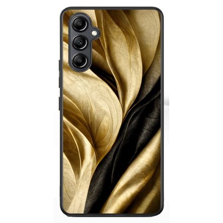Fekete-arany mintás szatén hatású Art Samsung Galaxy A54 5G tok