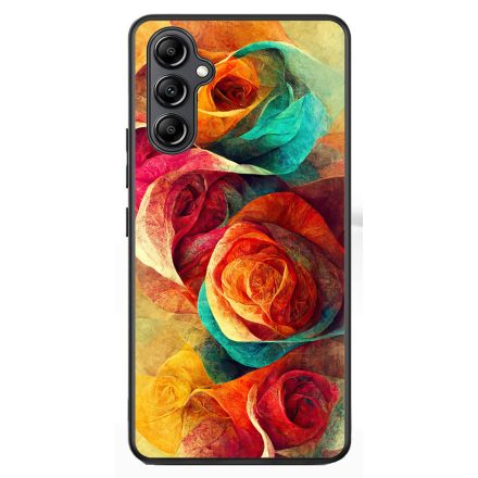 Absztrakt színes rózsák Art Samsung Galaxy A54 5G tok