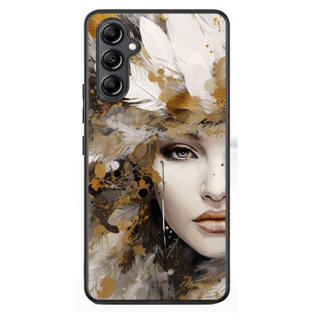 Szépséges aranyló nő Art Samsung Galaxy A54 5G tok