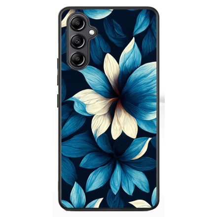 Szépséges kék virágos Art Samsung Galaxy A54 5G tok
