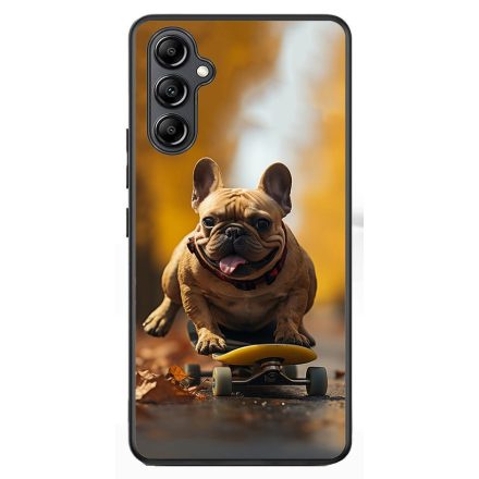 Francia bulldog gördeszkán Samsung Galaxy A54 5G tok