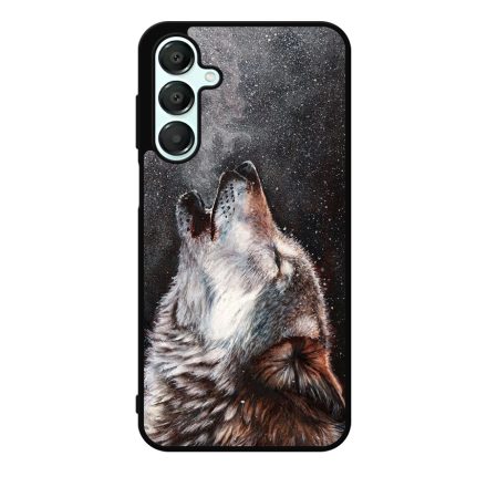 téli farkas wolf art Samsung Galaxy A55 tok