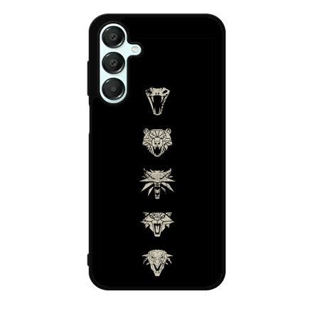 Witcher Schools wolf fehér farkas Samsung Galaxy A55 tok