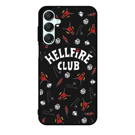 Hellfire Club - Fekete mintás - Stranger Things Samsung Galaxy A55 tok