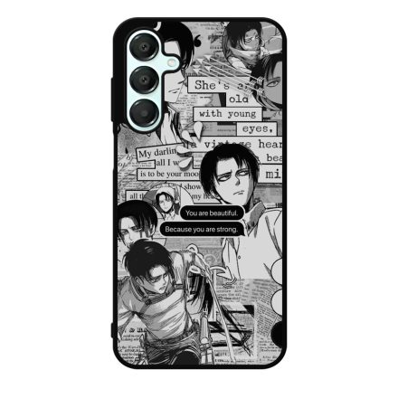 Levi Ackerman Graphic - Attack on Titan Samsung Galaxy A55 tok