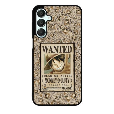 WANTED Monkey D Luffy - One Piece Samsung Galaxy A55 tok