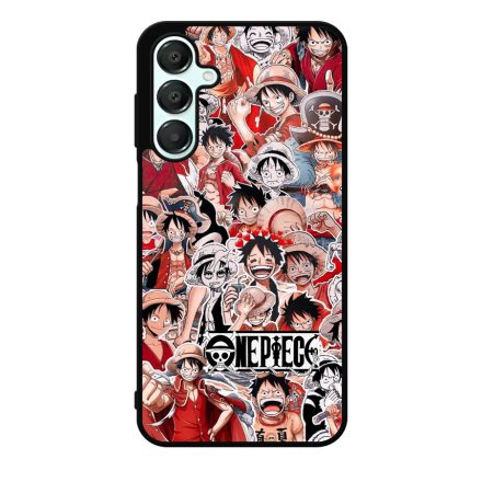 Monkey D Luffy Collage - One Piece Samsung Galaxy A55 tok