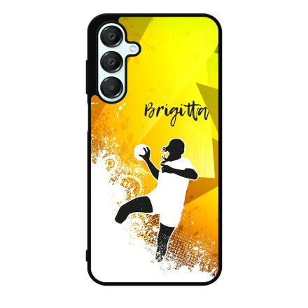Kerd a neveddel ABSTRACT kezilabda mintas Samsung Galaxy A55 tok