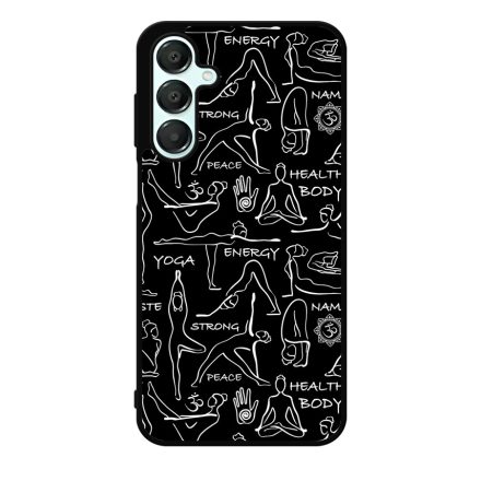 Black Line Art Joga Samsung Galaxy A55 tok
