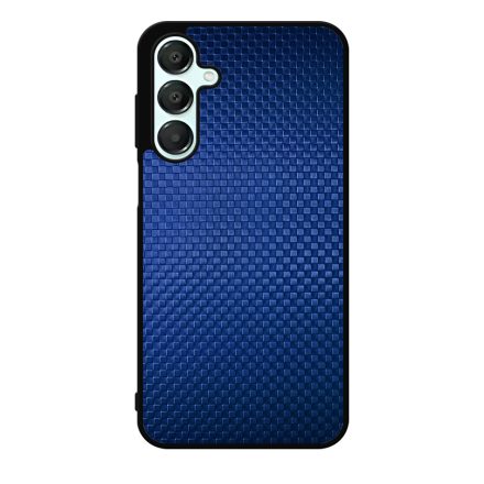 Gyönyörű kék karbon fiber mintás Samsung Galaxy A55 tok