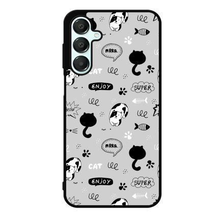 Mrrr Cuki Cica mintás Samsung Galaxy A55 tok