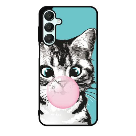 Bubble Cat - cica mintás Samsung Galaxy A55 tok