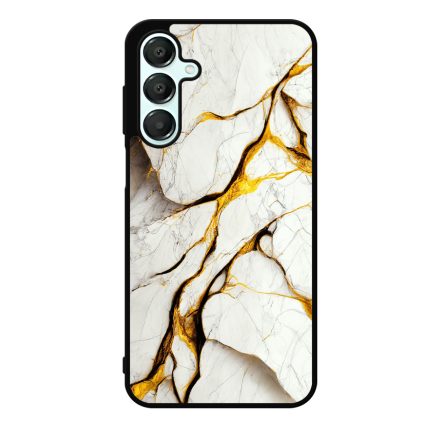 Luxury fehér és arany márvány mintás Samsung Galaxy A55 tok