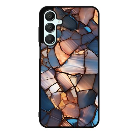 Elegáns kék mozaik Art Samsung Galaxy A55 tok