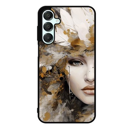 Szépséges aranyló nő Art Samsung Galaxy A55 tok