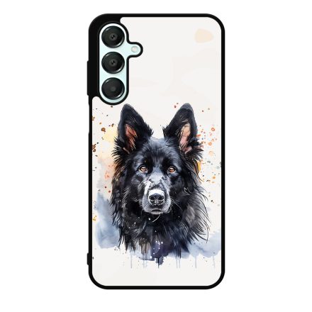 Fekete Belga juhászkutya Samsung Galaxy A55 tok