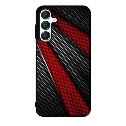 Carbon piros sávokkal Samsung Galaxy A55 tok