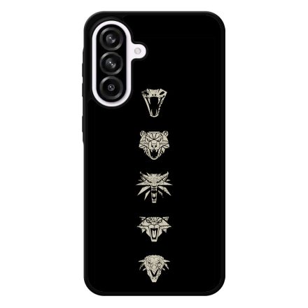 Witcher Schools wolf fehér farkas Samsung Galaxy A56 tok