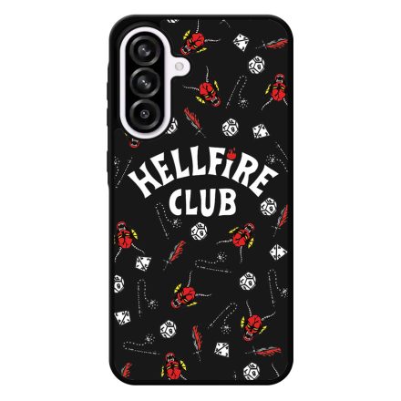 Hellfire Club - Fekete mintás - Stranger Things Samsung Galaxy A56 tok