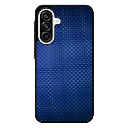 Gyönyörű kék karbon fiber mintás Samsung Galaxy A56 tok