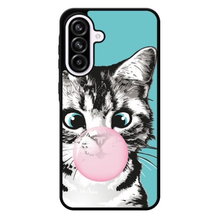 Bubble Cat - cica mintás Samsung Galaxy A56 tok