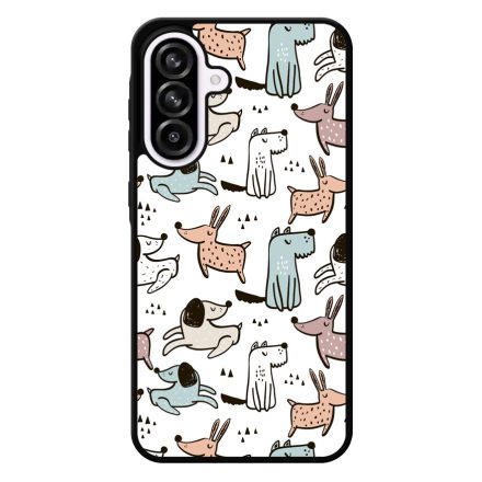 Tündéri rajzolt kutya mintás Samsung Galaxy A56 tok