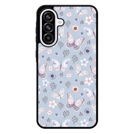 Aranyos kek pillangos Samsung Galaxy A56 tok