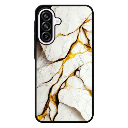 Luxury fehér és arany márvány mintás Samsung Galaxy A56 tok