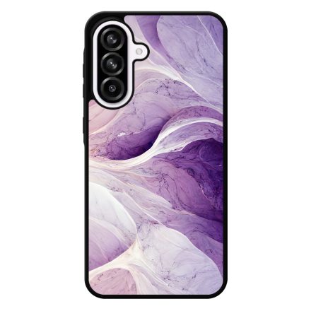 Absztrakt lila márvány mintás Samsung Galaxy A56 tok