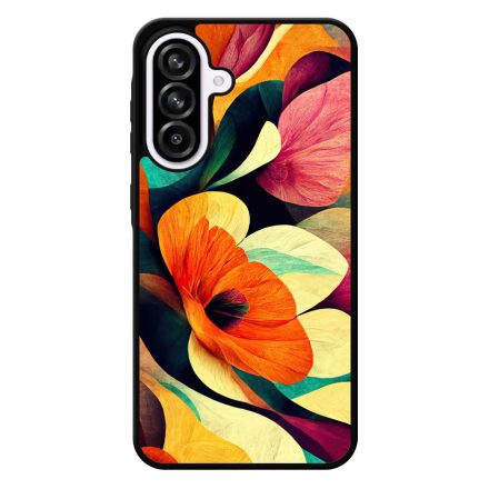 Absztrakt színes virágok Art Samsung Galaxy A56 tok