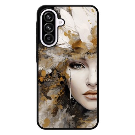 Szépséges aranyló nő Art Samsung Galaxy A56 tok