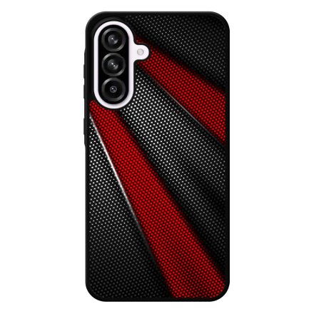 Carbon piros sávokkal Samsung Galaxy A56 tok