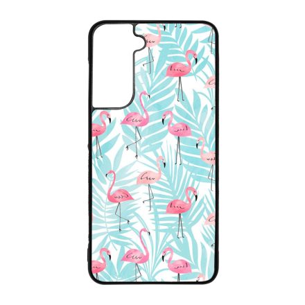 Flamingo Pálmafa nyár Samsung Galaxy S21 FE tok