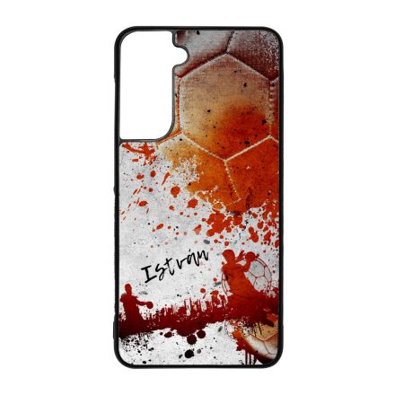 Kerd a neveddel RED kezilabda mintas Samsung Galaxy S21 FE tok