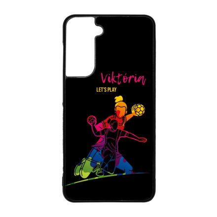 Kerd a Neveddel FOR HER kezilabda mintas Samsung Galaxy S21 FE tok