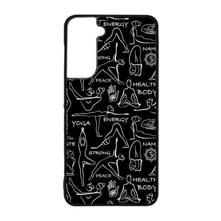Black Line Art Joga Samsung Galaxy S21 FE tok