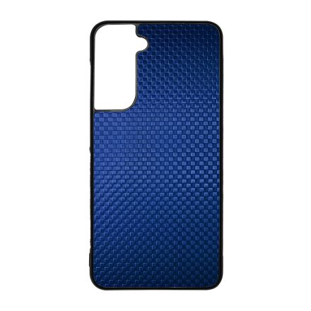 Gyönyörű kék karbon fiber mintás Samsung Galaxy S21 FE tok