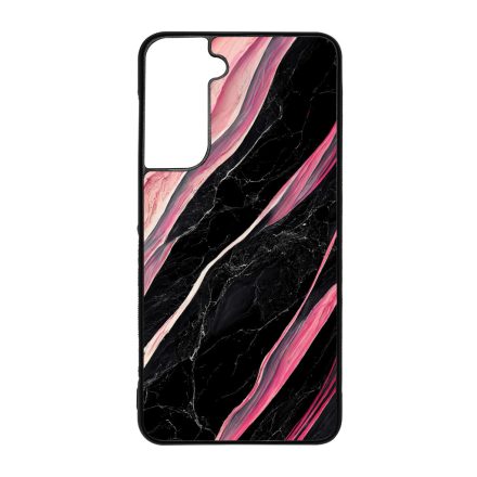 Luxury fekete-pink márvány mintás Samsung Galaxy S21 FE tok