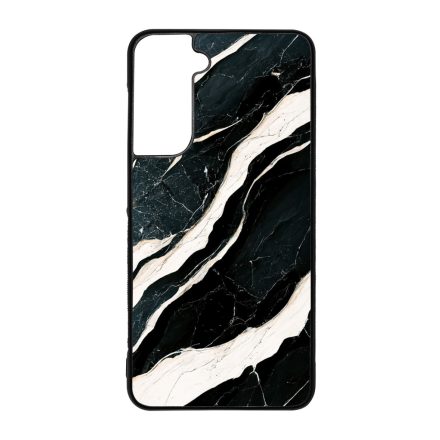 Trendi fekete-fehér márvány mintás Samsung Galaxy S21 FE tok