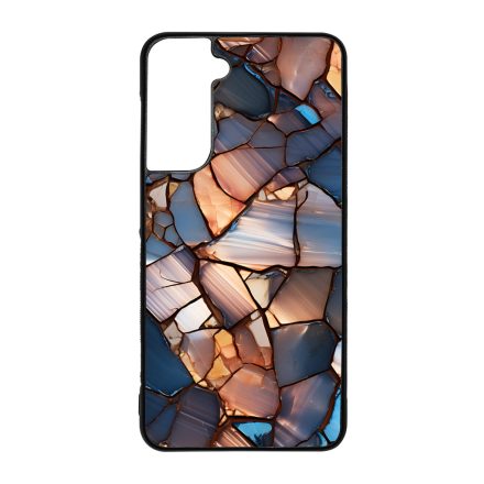 Elegáns kék mozaik Art Samsung Galaxy S21 FE tok