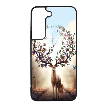 erdő szarvas őz négy évszak Samsung Galaxy S22 tok