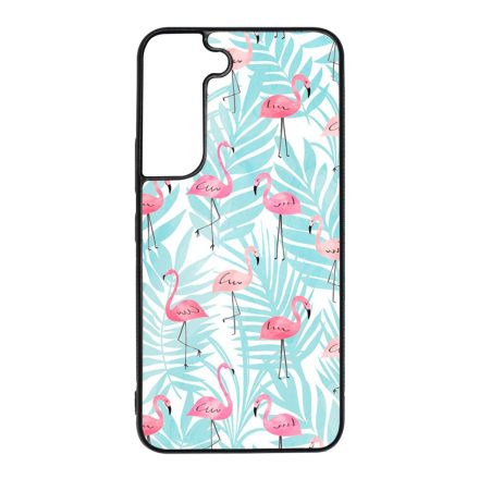 Flamingo Pálmafa nyár Samsung Galaxy S22 tok