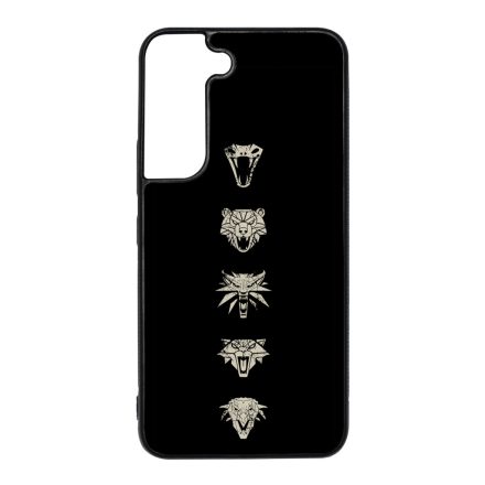 Witcher Schools wolf fehér farkas Samsung Galaxy S22 tok